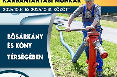 Karbantartási munkák Bősárkány és Kóny térségében